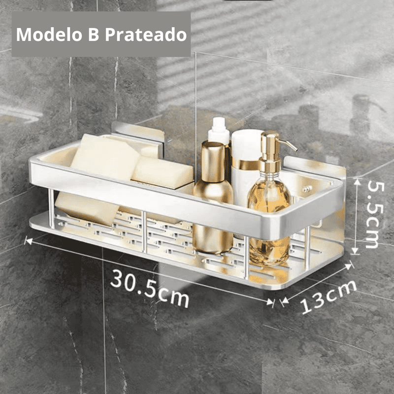 Prateleira para Banheiro de Parede Moderno - Decoração