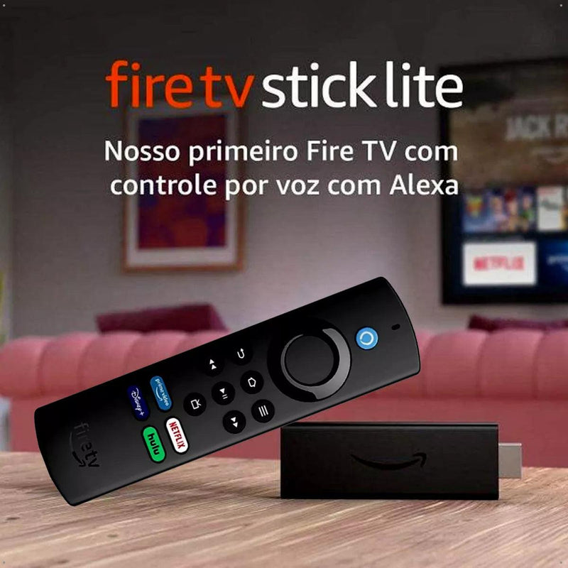 Fire TV Stick Full HD, com Controle Remoto por Voz com Alexa