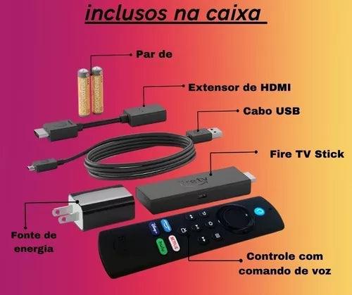 Fire TV Stick Full HD, com Controle Remoto por Voz com Alexa