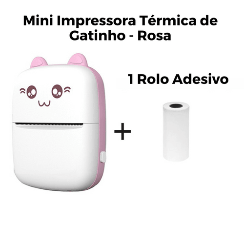 Mini Impressora Térmica de Gatinho