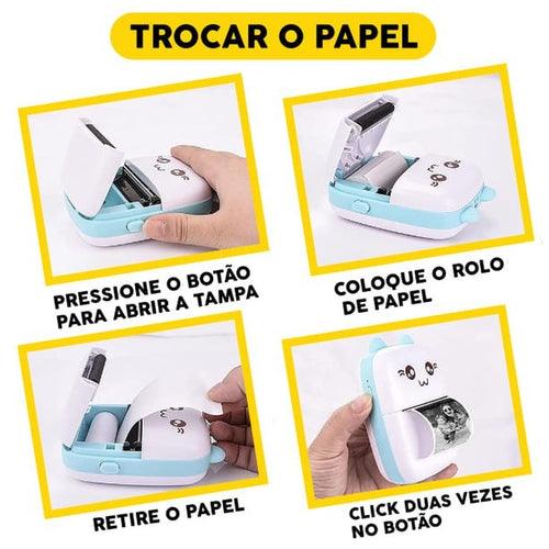 Mini Impressora Térmica de Gatinho